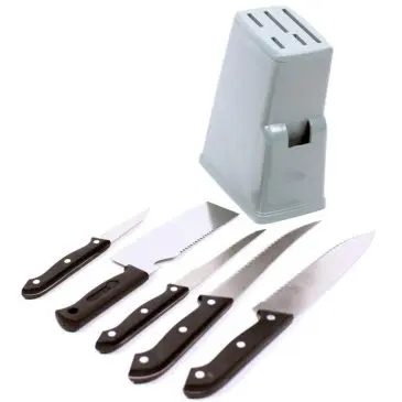 Tatakan pisau plastik bonus 6 pisau - Gambar 2