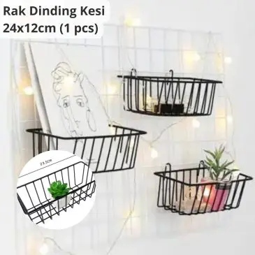Rak Dinding Kesi Serbaguna Size 24x12cm