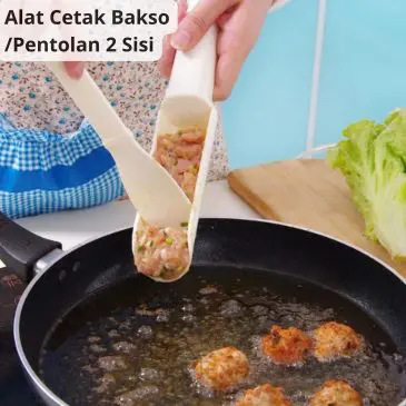 Alat Cetak Bakso dan Pentolan 2 Sisi + Sekop Bahan Plastik