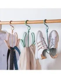 Jemuran Gantung Sepatu dan Sendal 2 Sisi Putar 360 Derajat