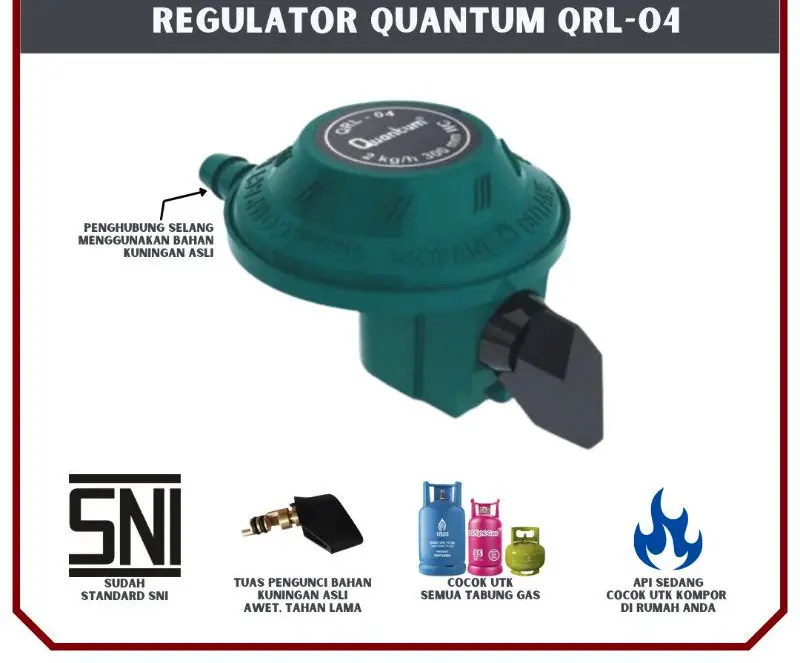 Regulator Tabung Gas LPG Quantum QRL-04