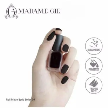 Cat kuku Madame Gie nail Shell peel off Basic Hitam