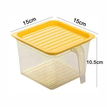 Kotak Tempat Penyimpanan Makanan Dapur dan Kulkas Medium Dimensi 15x15x10.5cm