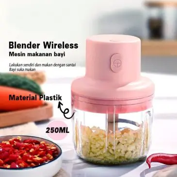 Chopper Portable Blender Bumbu Daging Cone Serbaguna + USB