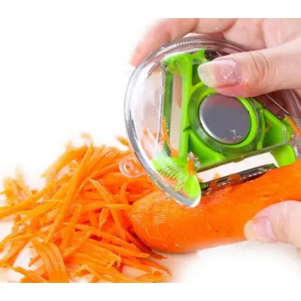 Peeler Alat Pengupas Buah Bulat Dengan 3 Sisi Pisau