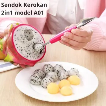 Sendok Kerokan Serutan Buah 2in1 Model A01