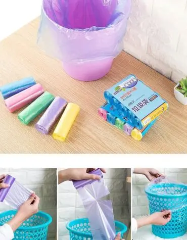 Isi 15 Plastik Kantong Sampah Roll Sekali Pakai