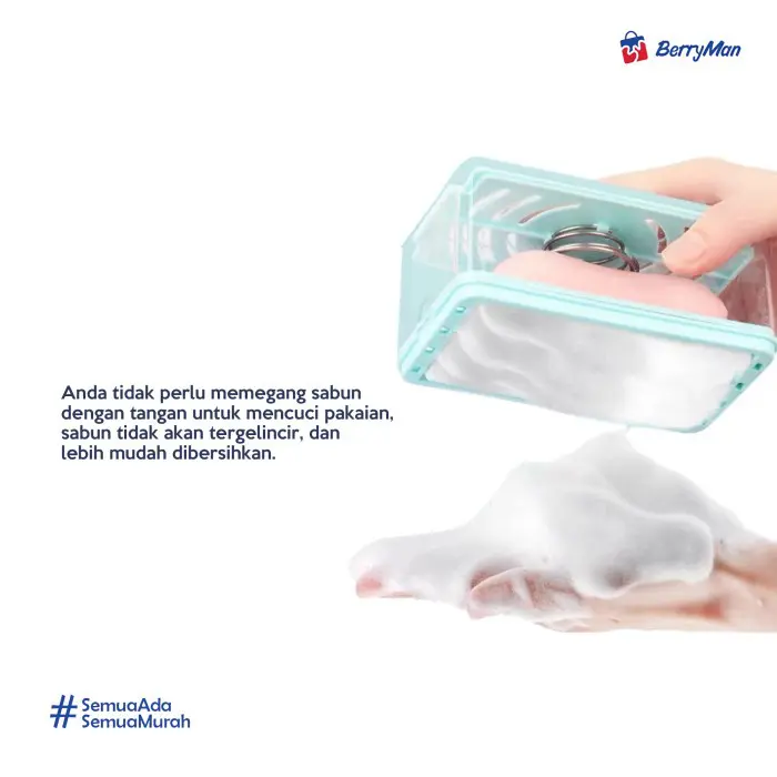 Tempat Sabun Mandi Sabun Batang 2in1 Sistem Roll Otomatis - Gambar 3