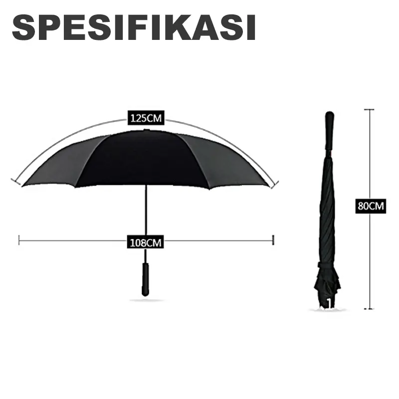 Payung terbalik Kazbrella - Gambar 8