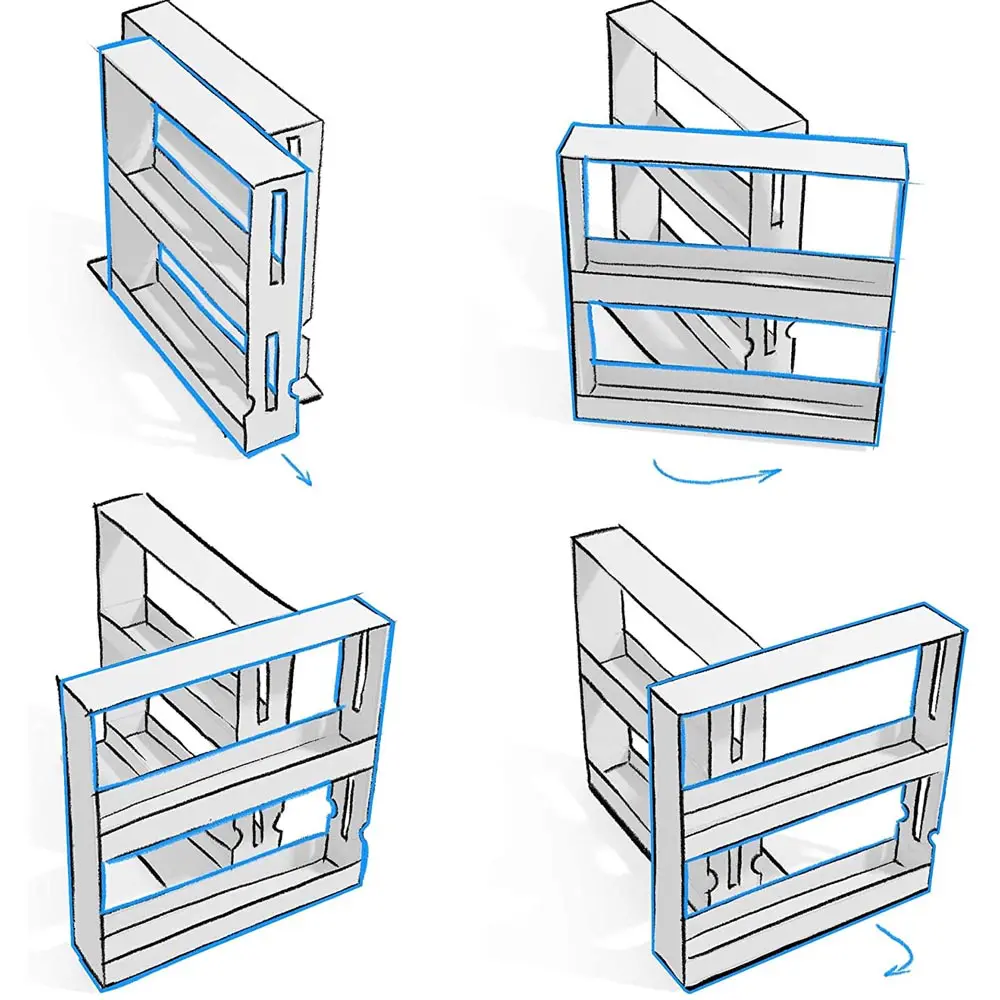 Rak Swivel Penyimpanan Dapur - Gambar 8