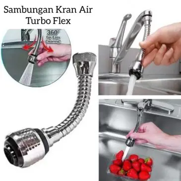 Sambungan Kepala Kran Air Turbo Flex