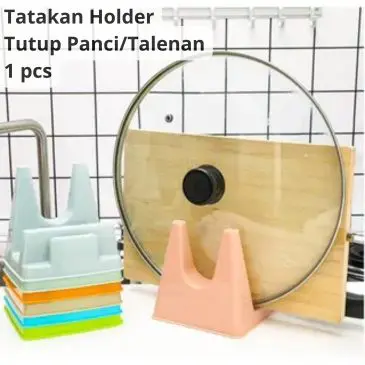 Tatakan Holder Serbaguna Plastik Tutup Panci Pisau Talenan Hawaii