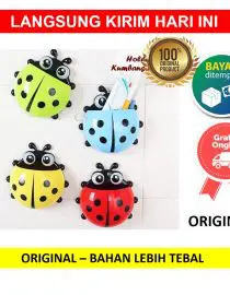 Tempat Sikat Gigi Odol Holder Tempel Karakter Kumbang