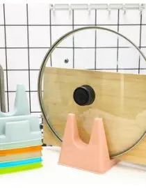 Tatakan Holder Serbaguna Plastik Tutup Panci Pisau Talenan Hawaii