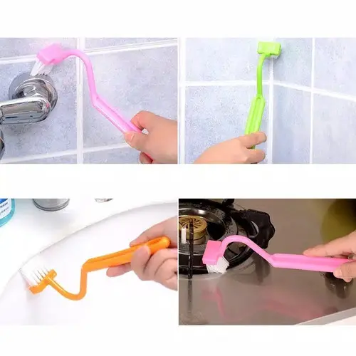 Sikat Mini Melengkung Serbaguna Pembersih Debu Wastafel DLL - Gambar 2