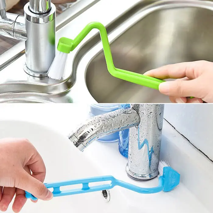 Sikat Mini Melengkung Serbaguna Pembersih Debu Wastafel DLL