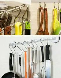 Cantolan Gantungan Hook Stainless Steel Serbaguna Model S Isi 5