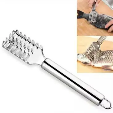 Alat Pembersih Sisik Ikan Bahan Stainless Steel Anti Karat 1 Sisi - Gambar 2