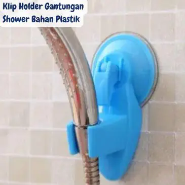 Klip Holder Gantungan Shower Bahan Plastik
