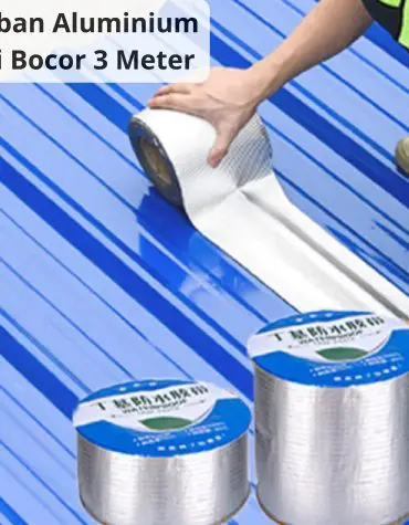 Lakban Aluminium Foil Penambal Anti Air dan Anti Bocor Tahan Panas P 3M x L5 Cm