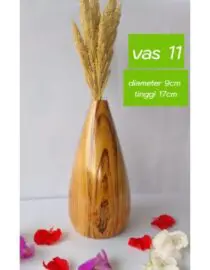 Vas bunga kayu jati 11