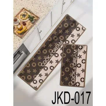 (1 Set isi 2pcs) Keset Lantai Dapur 2in1 JKD-017 Keset Panjang 120x40cm / Keset Pendek 60x40cm