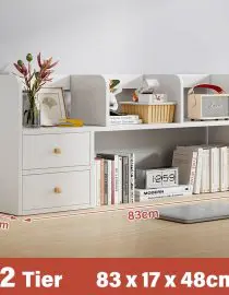 Rak buku serbaguna 2 susun 83cm