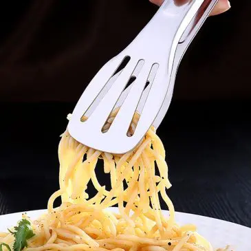 Penjepit Makanan Kue Gorengan Stainless Steel Line - Gambar 4