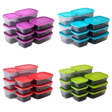 Container Kulkas Penyimpanan Makanan Calista Set 12pcs - Gambar 3
