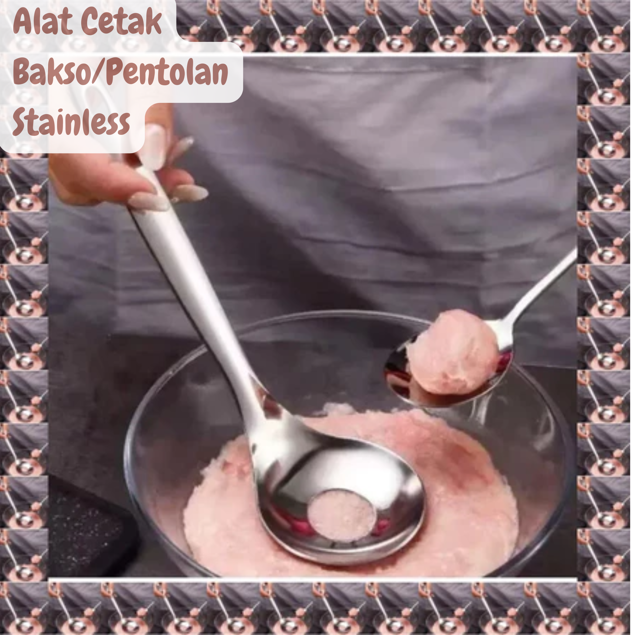 Alat Cetak Bakso dan Pentolan Shape Hole Stainless Steel