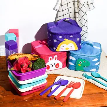 Tas Bekal Makanan Anak Shuga Set Kotak Makan + Botol Minum Cantik - Gambar 5