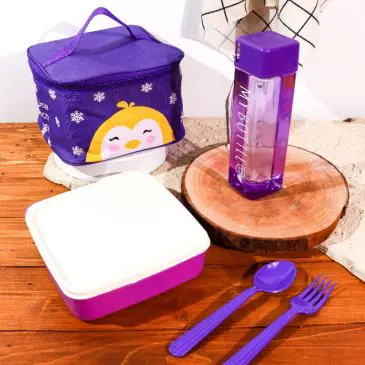 Tas Bekal Makanan Anak Shuga Set Kotak Makan + Botol Minum Cantik - Gambar 8