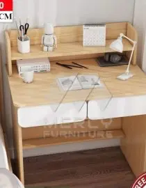 Meja Belajar dan Meja Kerja Troy 80x45x105cm Multifungsi (Perlu dirakit x Kayu Papan MDF)