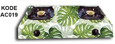 Stiker Kompor 2 Tungku Motif AC019 Uk. 100x50cm