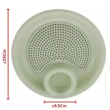 Piring Saji Bulat 2in1 Tempat Makan Dengan Tirisan & Sekat Saus - Gambar 4