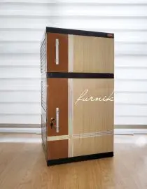 Lemari pakaian Naiba 3 susun 2 pintu MO2