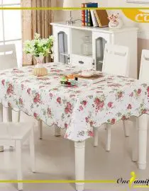 Taplak Meja Makan Persegi Anti Air dan Minyak Motif 06