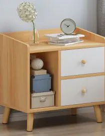 Meja Ihome Minimalis Kuning 43 x 30 x 48 Cm