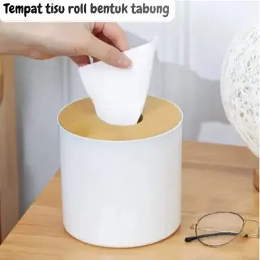 Tempat tisu roll bentuk tabung