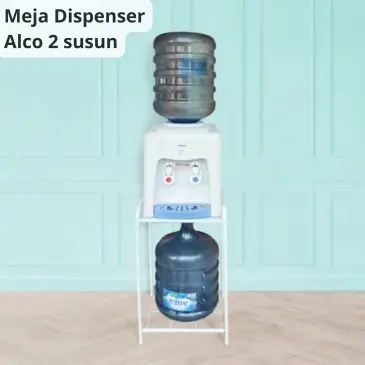 Rak Meja Dispenser dan Magicom Alco 2 Susun