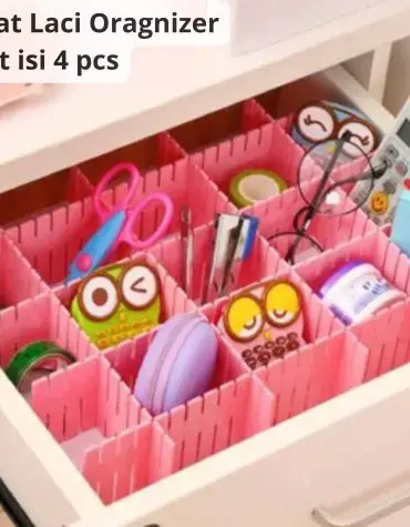 Sekat Laci Organizer Pembatas Pemisah Kotak Lemari 1 Set Isi 4pcs