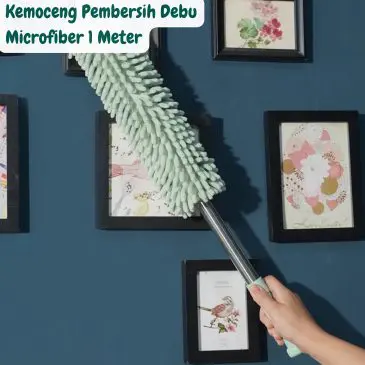 Kemoceng Pembersih Debu dan Langit Rumah Adjustable Microfiber Cendol 1 Meter
