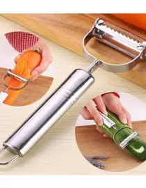 Parutan Stainless Steel 2 Sisi Pisau Greter Parutan dan Pengupas Anti Karat