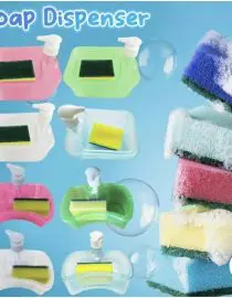 Tempat Sabun Cair Cuci Piring Pump Plastik Model Persegi + Spoon