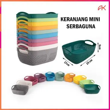 Keranjang Plastik Penyimpanan Serbaguna Hawaii - Gambar 3