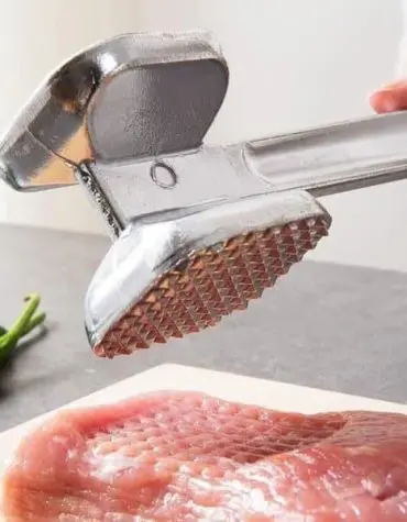 Alat Pelunak Pencacah dan Pelembut Daging Manual Stainless Steel 2 Sisi
