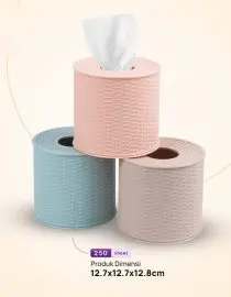 Tempat Tisu Roll Motif Rotan Bahan Plastik