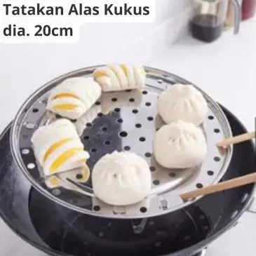 Tatakan Alas Kukus Stainless Steel Lubang Dia. 20cm