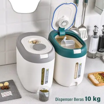 Dispenser Beras Tempat Penyimpanan Beras Milea Serbaguna 10kg