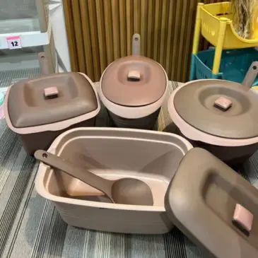 1 Set 4pcs Prasmanan Set Galaxy Series Tempat Lauk Plastik